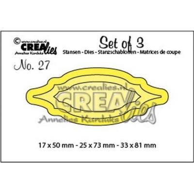 Crealies Stanzschablonen Set of 3 - 27 Labels